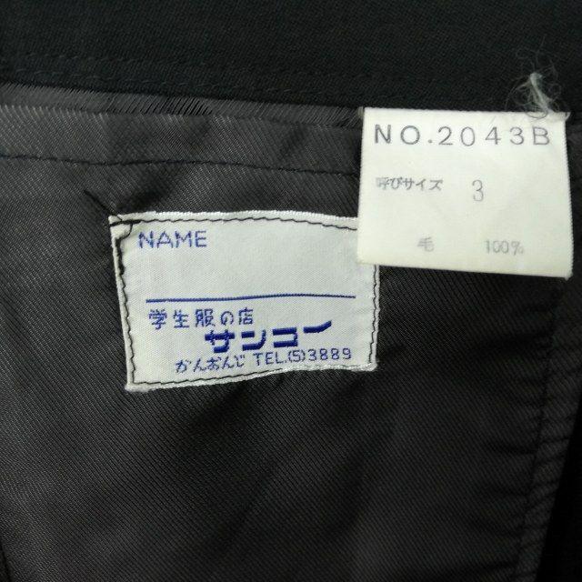 ベスト スカート リボン 上下4点セット 冬物 女子 学生服 中学 高校 黒 制服 中古 ランクC NA2951｜top-gakuseihuku｜07