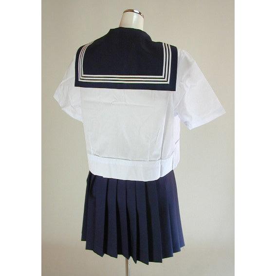 東京女子館高校制服 大きいサイズ 夏セーラー服 スカート上下セット 