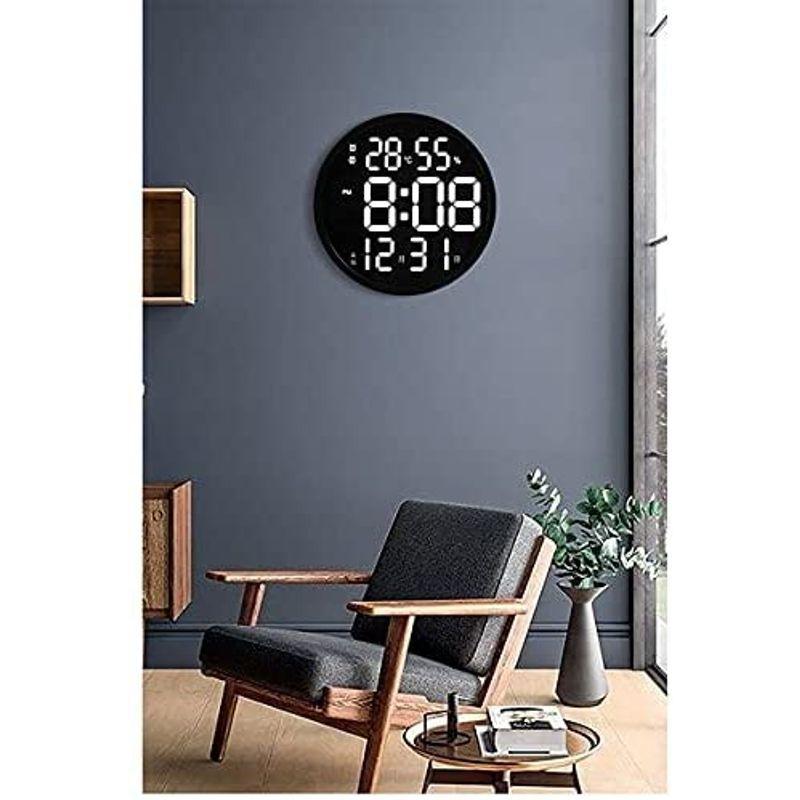 純正超高品質 3d Ledデジタル時計 壁掛け時計 ウォールクロック 掛け時計 リモコン付き 静音 壁掛け温度計湿度計 時計 自動感応夜光 壁掛け時計 省 トップ百貨店 新作ウエア Smiledesignorthoms Com