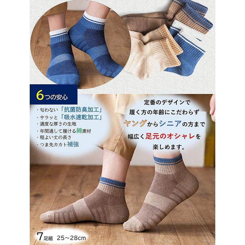 ご予約品 Kuuupiii 靴下 メンズ ソックス スポーツソックス ショート丈 くるぶし スニーカーソックス ラインソックス カジュアルソックス メ Cisama Sc Gov Br