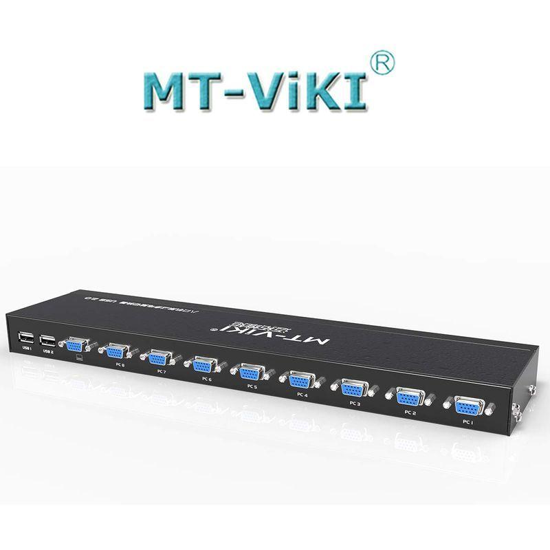 適切な価格 MT-VIKI VGA KVM 切替器8ポート スイッチ切り替え 8入力1出力 USB2.0ラックマウントKVM セレクター リモコン付き  simbcity.net