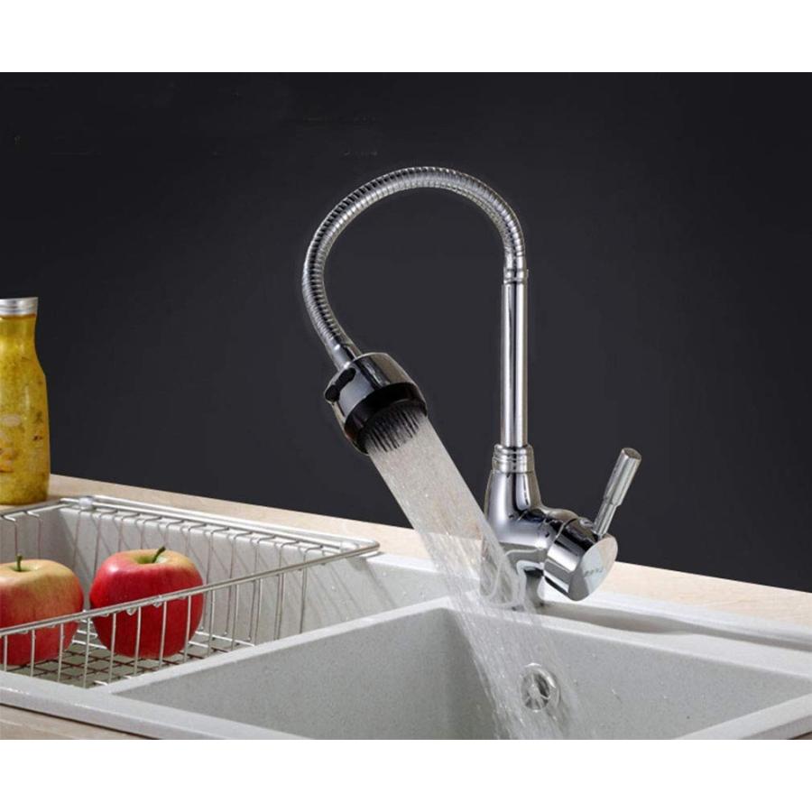 限定特価 大好評商品 混合栓 シャワー 蛇口 シングルレバー 温水 冷水 ステンレス ホース付き キッチン 洗面台 台所 2口 水道 混合水栓 リフォーム 交換 No187 Top Quality 通販 Yahoo ショッピング