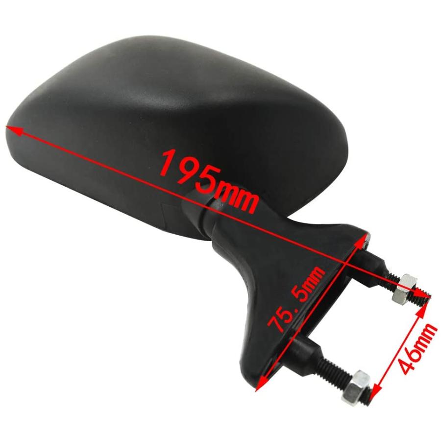 ☆限定特価！大好評商品!!☆ TZR250 3MA 純正タイプ 黒 バックミラー