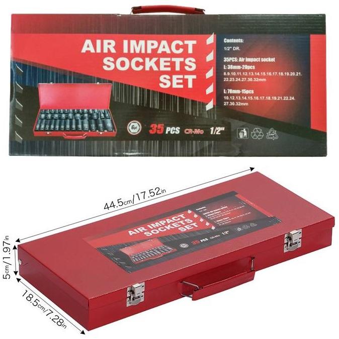 インパクトソケット 六角 ソケット インパクト セット 35個 パーカー