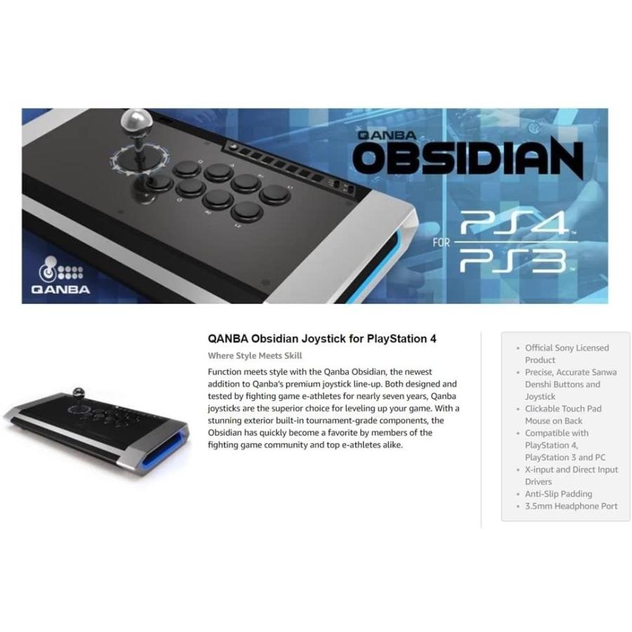 正規品/保証付き】 Qanba Obsidian オブシディアン アケコン アーケードジョイスティック Joystick PlayStation4  PlayStation3 PC 三和電子製 PS3 PS4 :q1:TOP QUALITY - 通販 - Yahoo!ショッピング