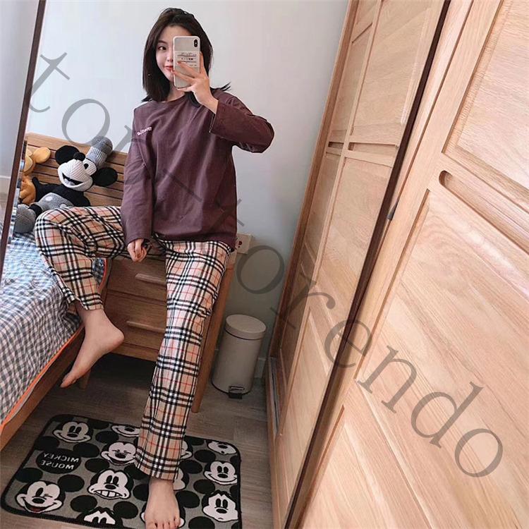 パジャマ ルームウェア レディース 春秋 長袖 パジャマ 綿ルームウェア チェック柄 大きいサイズ 上下セット 可愛い パジャマ 女性 部屋着 寝巻き Pajyama004 トレンドショップ 通販 Yahoo ショッピング