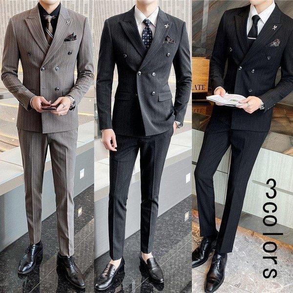 メンズスーツ 結婚式 おしゃれ Shina メンズスーツ パーティー 3点セット ジャケット ベスト パンツ カジュアル 通勤 出張 大きいサイズ スリーピース 面接 出張 ビジネス おしゃれ Topshopping Shina スリムスーツ 通勤