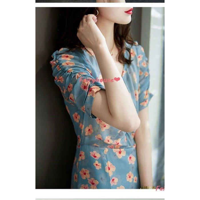 ワンピース レディース 40代 マキシワンピース 春夏 半袖ワンピース Vネック 花柄マーメイドスカート オシャレ韓国風 上品 結婚式ドレス 通勤 お出かけ 30代 人気ブランドを