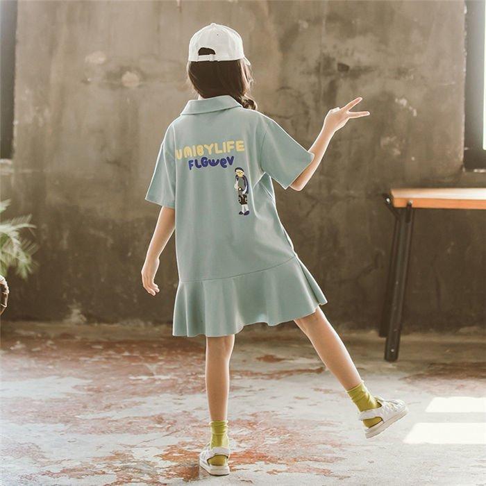 定番のお歳暮 冬ギフト 夏服 女の子 キッズ 韓国子供服 ワンピース 子供服 子供服 半袖 ファッション プフレア袖 ストライ カジュアルワンピ 姫系 ワンピース サイズ 110cm Athomeinparis Fr
