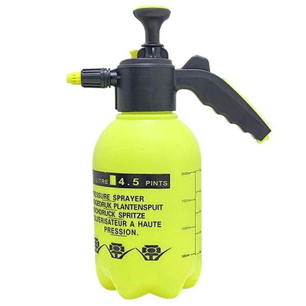 高圧洗浄機 手動加圧ポンプ式 電源不要 ポータブルスプレー タンク2L 噴射モード2WAY フォームガン 洗車 水撒き 園芸 アウトドア 掃除