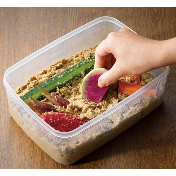 ぬか床 1kg 容器付き 熟成ぬか床 スタートキット 100%国産原料 無添加 野菜を漬けるだけ 一回目から美味しいぬか漬けが作れる 漬物 料理 ■■ ◇ ぬか床セット|TOP1!プライス |09