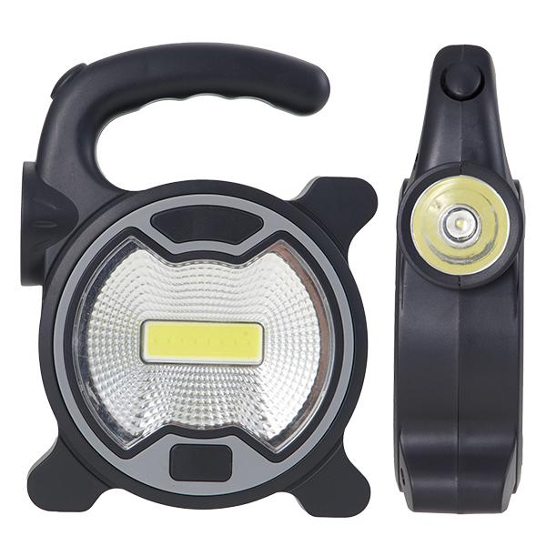 ランタン 超高輝度 投光器 電池式 ハンディライト 懐中電灯 COB LED