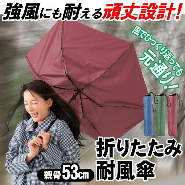 折りたたみ傘 耐風傘 メンズ レディース 軽量 コンパクト 大判サイズ 53cm 直径96cm 雨傘 雨具 裏返っても簡単に元通り 強風でも壊れにくい 傘 Top1 プライス Paypayモール店 通販 Paypayモール
