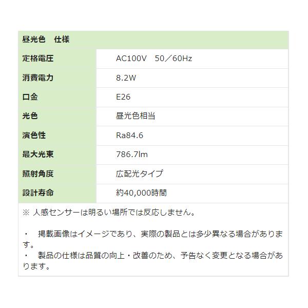 人感センサー LED電球 人を感知して点灯 自動消灯 60形相当 E26口金 昼光色 電球色 照明 広配光タイプ 省エネ 長寿命 節電 トイレ ◇ センサー電球I :20210819-den:TOP1!プライス - 通販 - Yahoo!ショッピング 人感センサー LED電球 人を感知して点灯 自動消灯 60形相当 E26口金 昼光色 電球色 照明 広配光タイプ 省エネ 長寿命 節電 トイレ ◇ センサー電球I :20210819-den:TOP1!プライス - 通販 - Yahoo!ショッピング