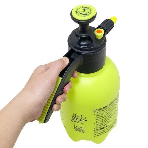 噴射器 泡 洗車 手動加圧 ポンプ式 タンク2L ハンディ 高圧洗浄機 家庭