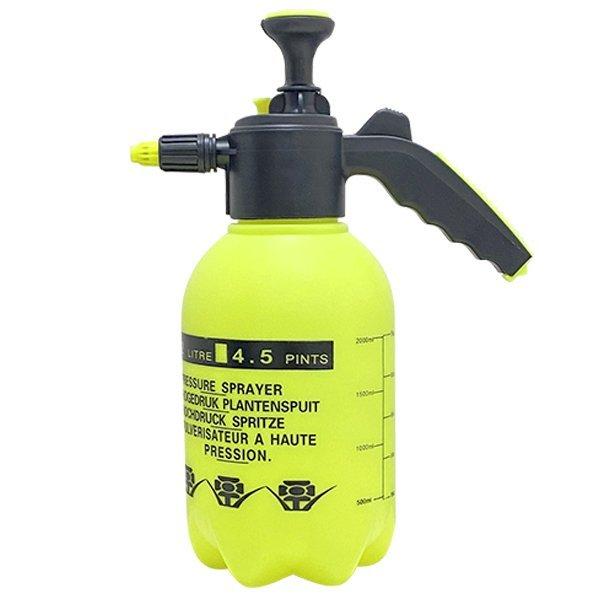 噴射器 泡 洗車 手動加圧 ポンプ式 タンク2L ハンディ 高圧洗浄機 家庭