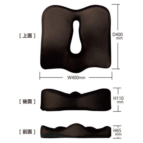 低反発クッション 3D構造 座布団 体圧分散 穴あきクッション カバー洗濯OK 椅子 車椅子 健康 カー用品 プレゼント 送料無料 S◇ エルゴクッション｜top1-price｜07