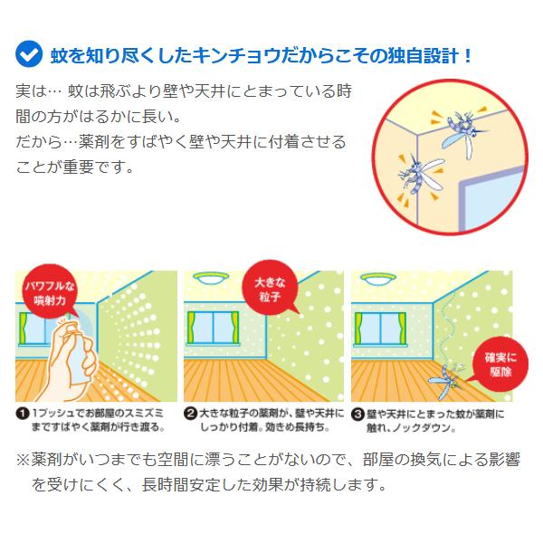 キンチョー 蚊がいなくなるスプレー 255回 無香料 24時間持続 蚊 キンチョー 蚊がいなくなるスプレー 255回 無香料 24時間持続 蚊