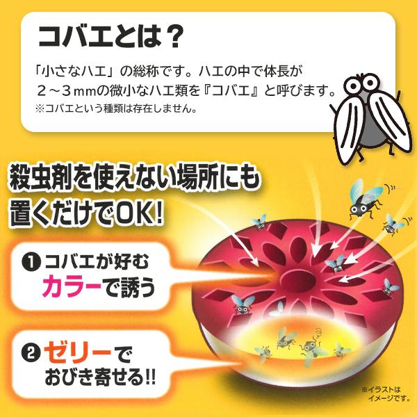 【効果30日間】コバエ 駆除 コバエ取り ゼリー状 ハエ 退治 対策 置くタイプ 簡単 室内用 キッチン ハエ退治グッズ コバエ取り器 ...