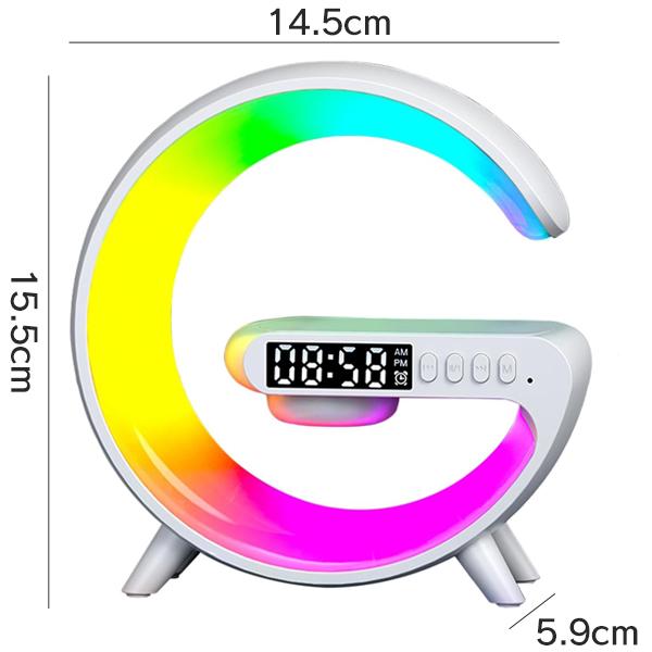 ワイヤレス充電 スピーカー 置くだけ充電 音楽再生ナイトライト