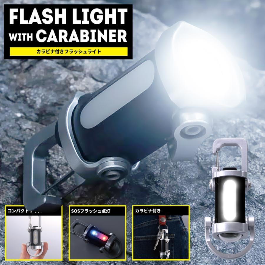 カラビナライト 充電式 LEDライト 最強 ハンディライト 作業灯 屋外 多