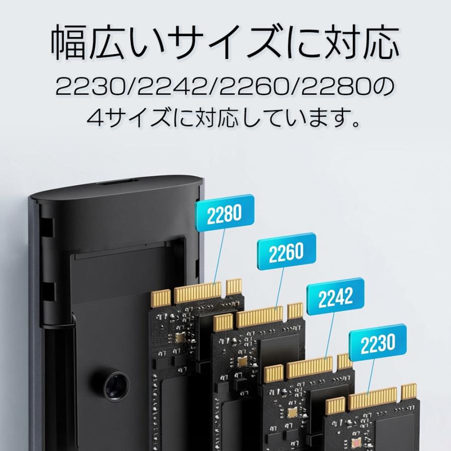 ポータブルSSD 4TB USB3.1 Gen2 外付けSSD Type-C接続 NVMe SSD 最大
