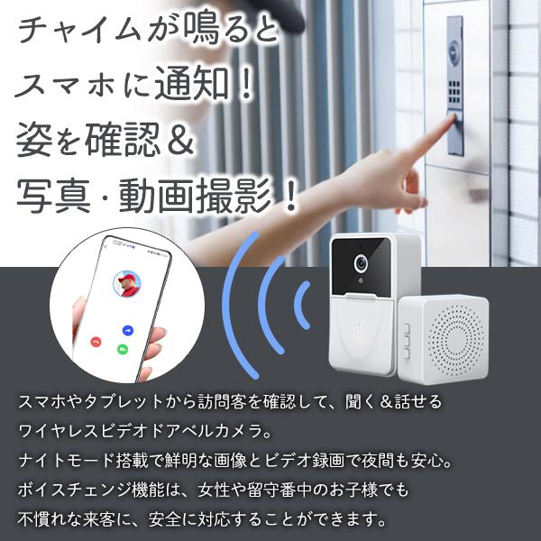 インターホン スマホ連動 カメラ付き 録画 変音 スマートドアホン 交換