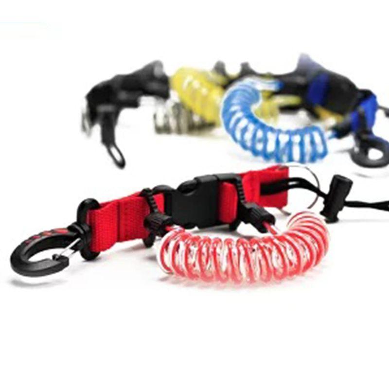 SAS スナッピーコイル レッド スイベルフック付 コイルランヤード 水中ライト カメラホルダー ダイバー人気定番アイテム スキューバダイビ 2023070200194500792トップ