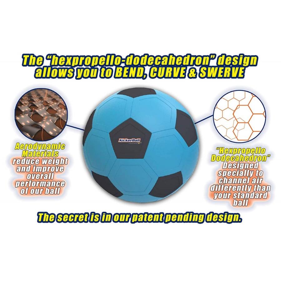 スワーブボール キッカーボール サッカー 曲がる 魔球 カーブ 変化球 Kicker Ball Swerve Ball Electric Blue 青 Swerveball2 Topa Tokyo 通販 Yahoo ショッピング