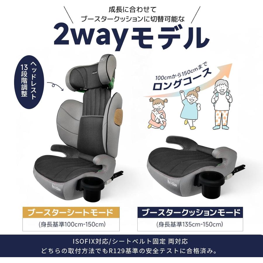 チャイルドシート ISOFIX 2way ジュニアシート 3歳頃から12歳 楽天市場】【スーパーSALE！55％OFF】【楽天3冠達成】【2025新