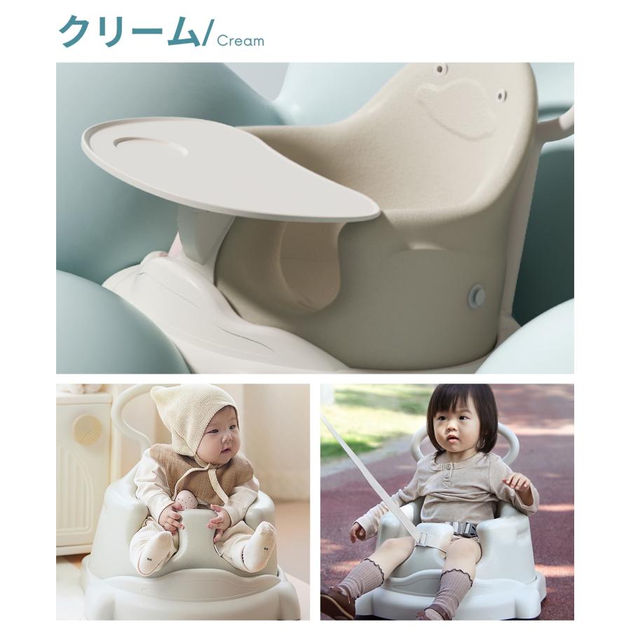 ベビーシート ベビーチェア テーブル トレー 赤ちゃん キャスター付 バスチェア 手押し車 ブースターシート 食事チェア 背もたれ ベルト お風呂 多機能 GU MODE |  | 19