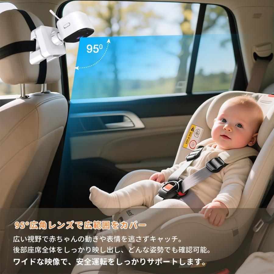 【1年保証】ベビーモニター ベビーカメラ 3.5インチIPS高画質 ナイトビジョン 温度警報 VOX機能 双方向通話 録画 microSD対応 bm02 GU MODE |  | 05