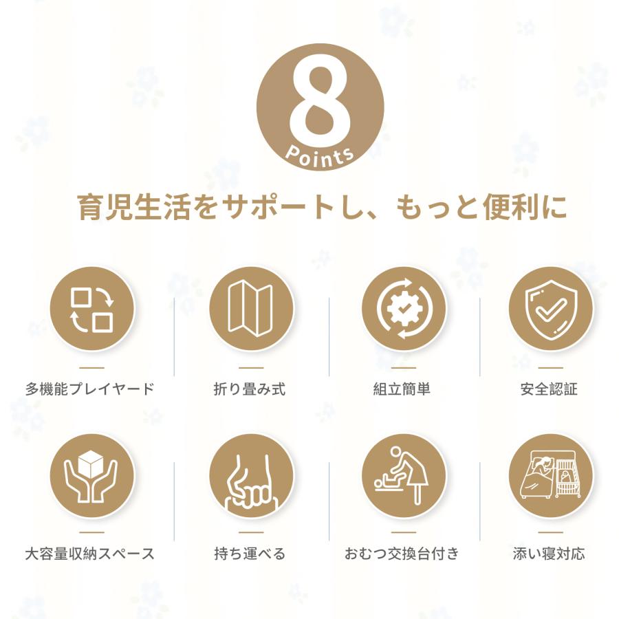 多機能プレイヤード 折りたたみ  ベビーベット ベビー用品 多機能 4WAYタイプ 添い寝 赤ちゃん コンパクト ベビー ゆりかご オムツ替え台 お昼寝 GU MODE 爆買 |  | 03