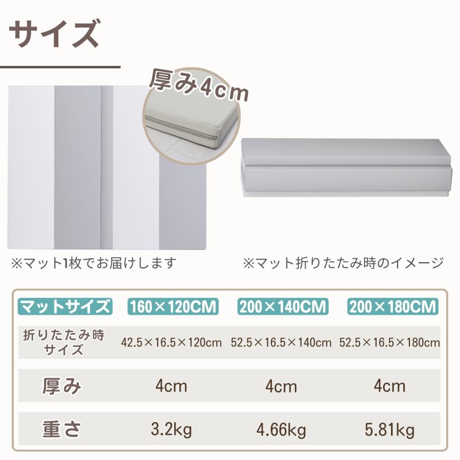 プレイマット 赤ちゃん ベビー マット 大きい 折りたたみ 厚み4cm 厚手 
