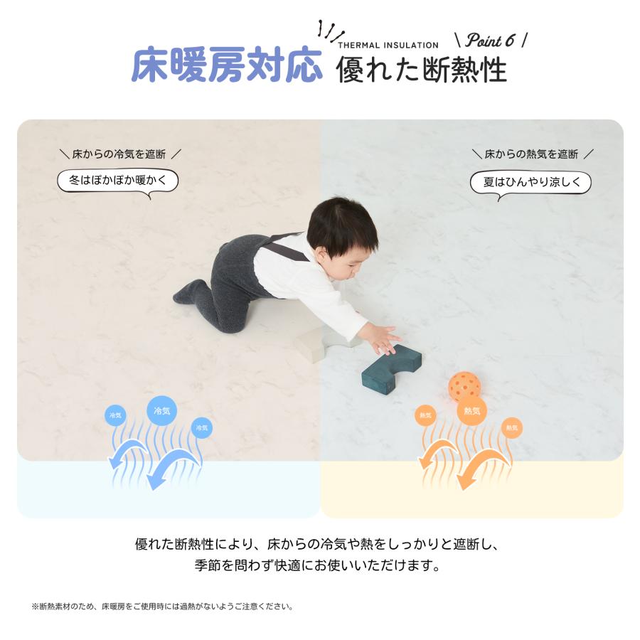 ベビーマット GU MODE プレイマット 厚手 1.1cm やわらかクッションマット PVC素材 防水 防音 抗菌 リバーシブル 大判 おしゃれ 北欧 出産祝い 爆買 |  | 14