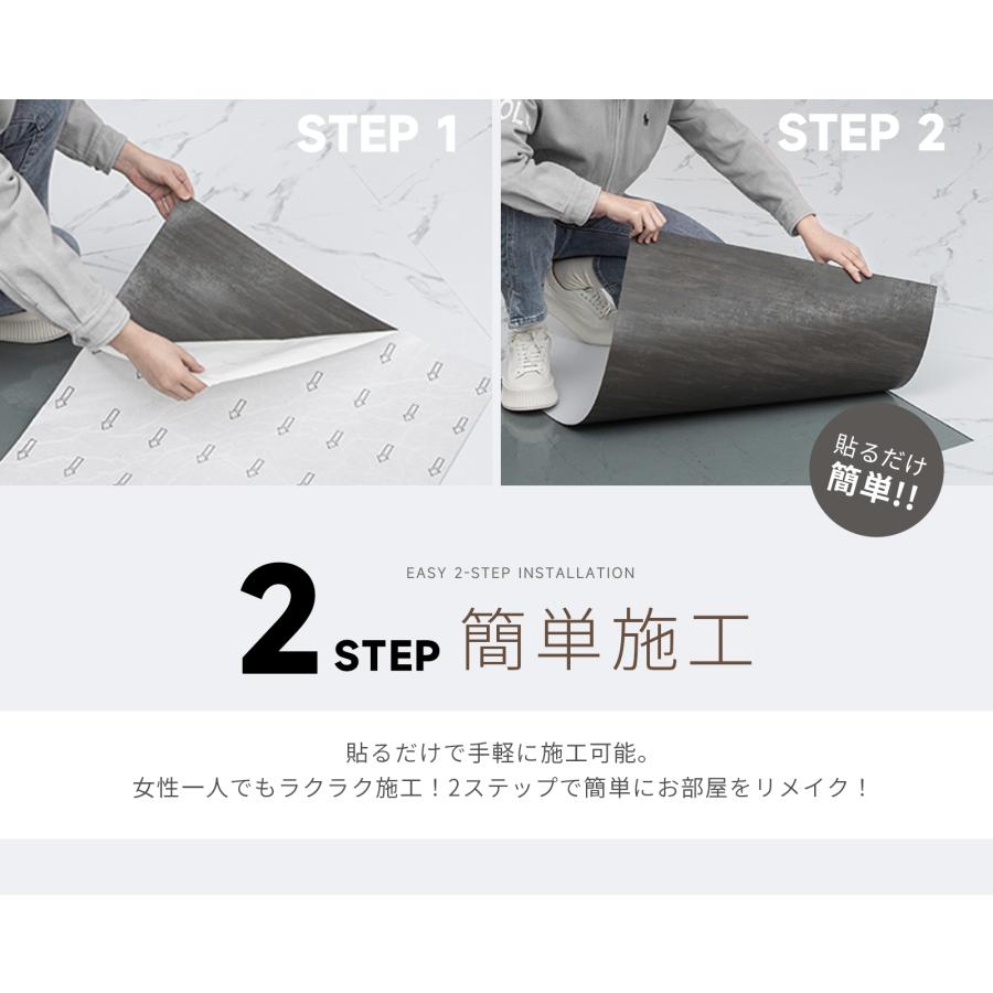 40枚 大理石調 タイル 約400mm×400mm 厚み約15mm 大理石 フロアタイル Y