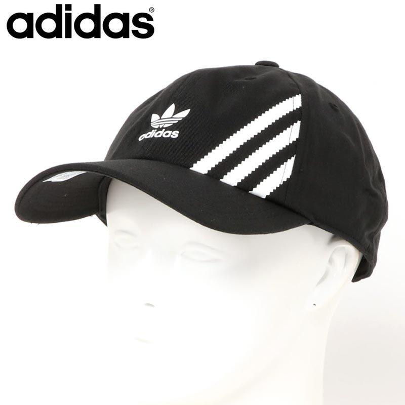 アディダス オリジナルス adidas Originals トレフォイルロゴ スリーストライプ ベースボールキャップ 帽子 EV7698｜topism