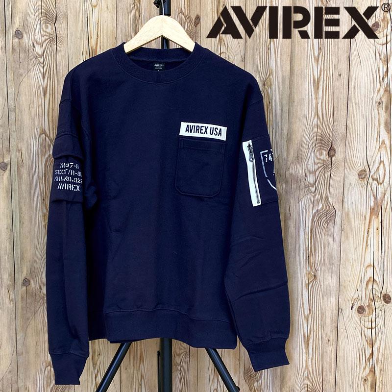 AVIREX（アヴィレックス） FATIGUE クルーネック スウェット 783