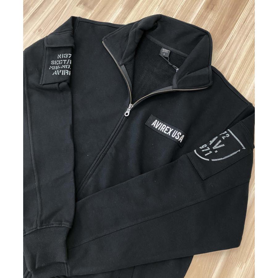 AVIREX（アヴィレックス） FATIGUE STAND ZIP スウェット 783-3930011