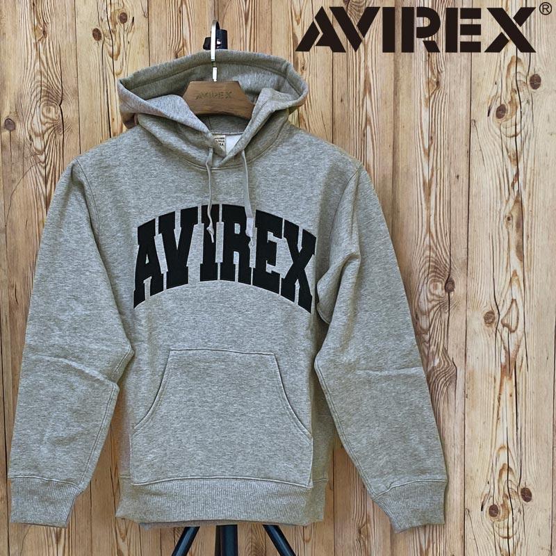 送料無料 AVIREX アビレックス リニューアル パーカー 裏起毛 スウェット ロゴ刺繍 長袖 プルパーカー プルオーバー メンズブランド アヴィレックス アメカジ AVIREX（アヴィレックス） アビレックス リニューアル パーカー 裏起毛