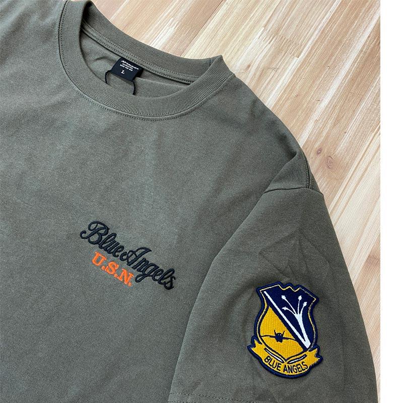 AVIREX（アヴィレックス） EMBROIDERED BLUE ANGELS 半袖Tシャツ