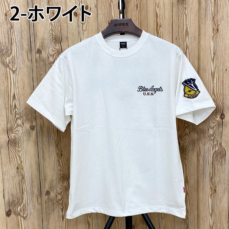 AVIREX（アヴィレックス） EMBROIDERED BLUE ANGELS 半袖Tシャツ 