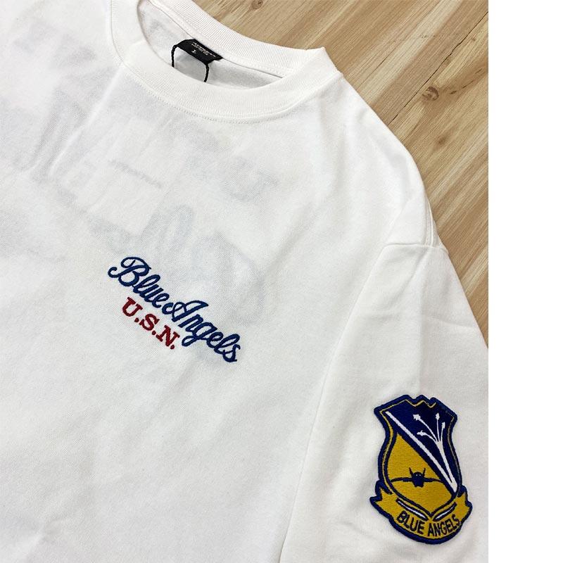 AVIREX（アヴィレックス） EMBROIDERED BLUE ANGELS 半袖Tシャツ