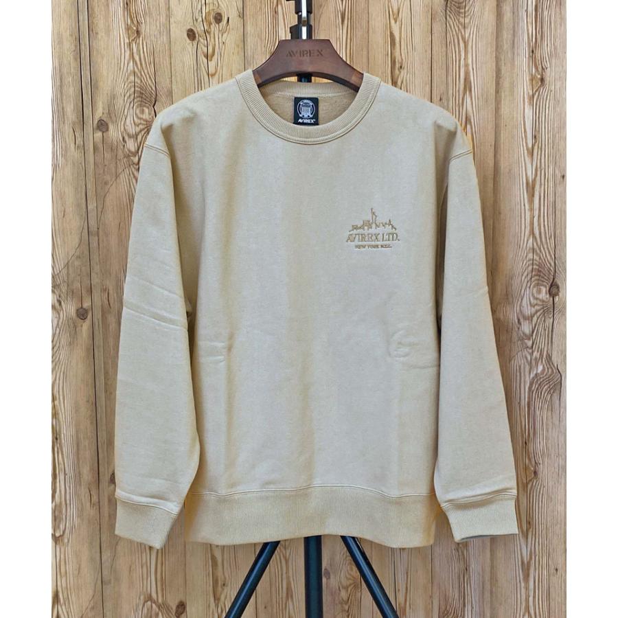 AVIREX（アヴィレックス） VARSITY LOGO NYC CREWNECK SWEAT バー