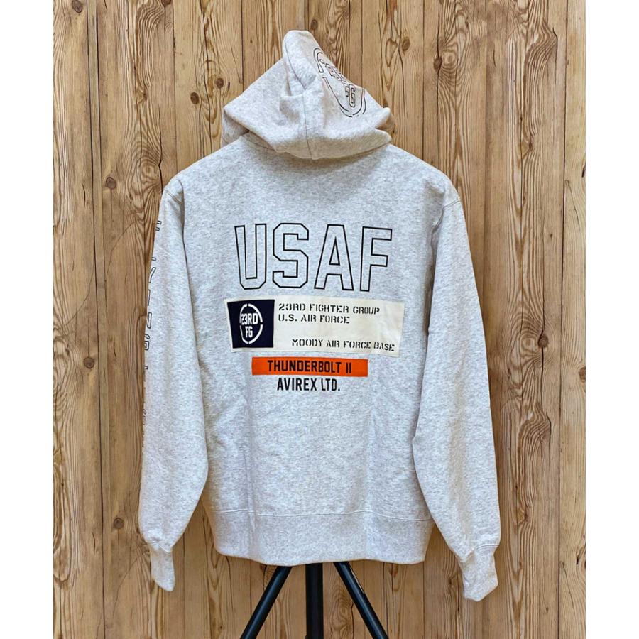 か*ず様 AVIREX アビレックス ジップ パーカー ミリタリー ジャケット AVIREX（アヴィレックス） SHEETING PATCHED ZIP PARKA FLYING TIGERS