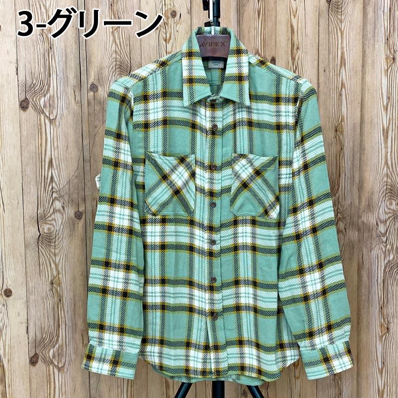 AVIREX（アヴィレックス） COTTON FLANNEL SHIRT コットンフランネル 