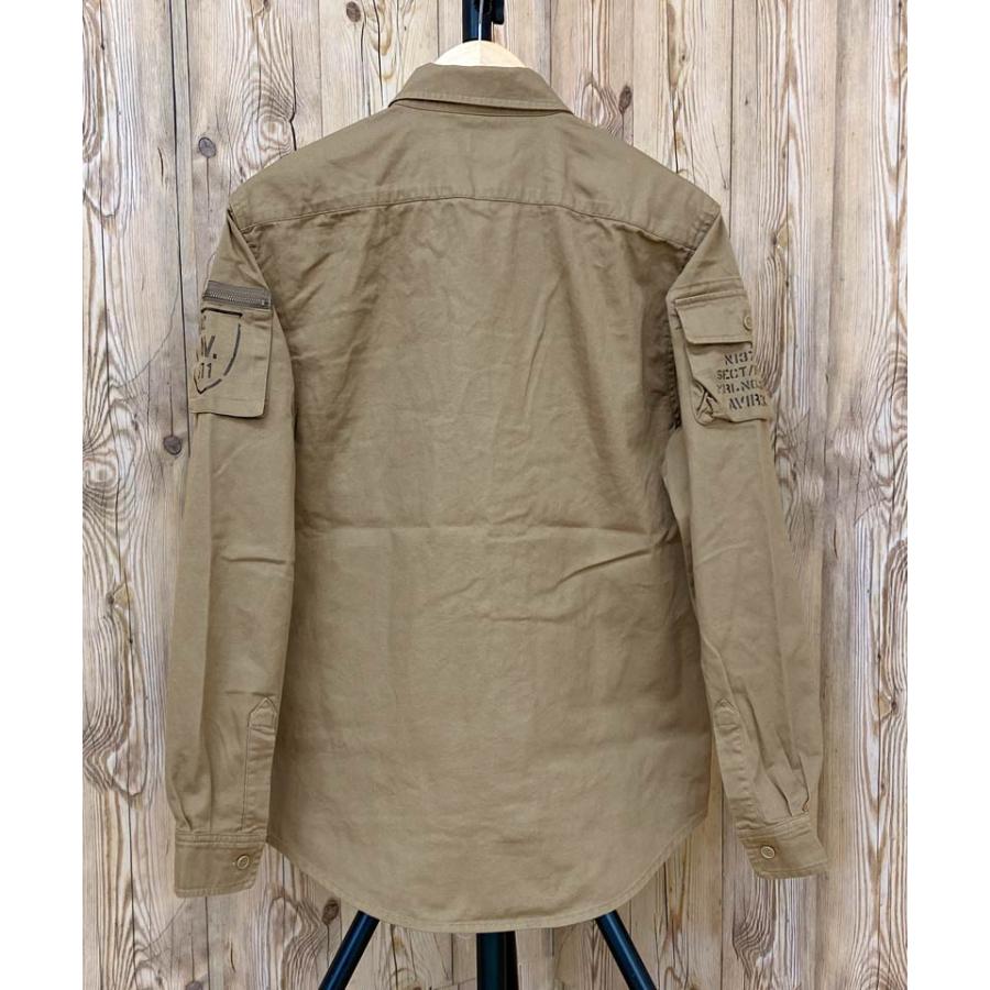 AVIREX♦USエアフォース ミリタリーシャツ長袖♦️カーキM♦️送料込 AVIREX アビレックス ファティーグ シャツ FATIGUE SHIRTS