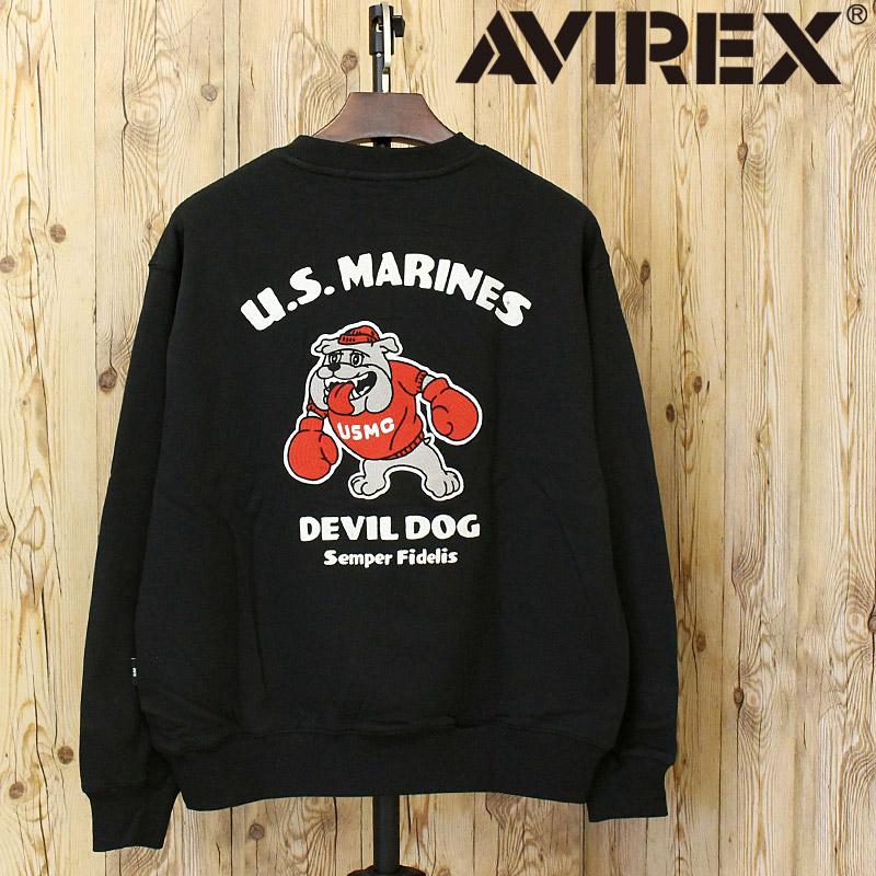AVIREX（アヴィレックス） USMC BULLDOG CREWNECK SWEAT 783-5232005