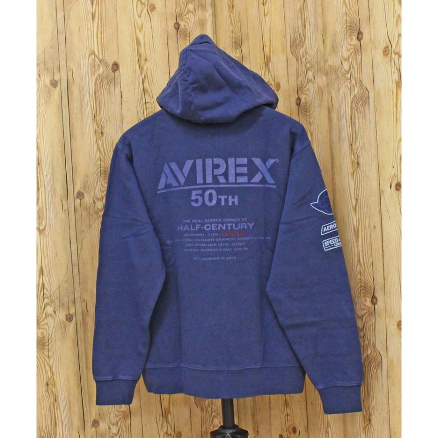 AVIREX（アヴィレックス） 50周年 フェイドウォッシュ ジップアップ