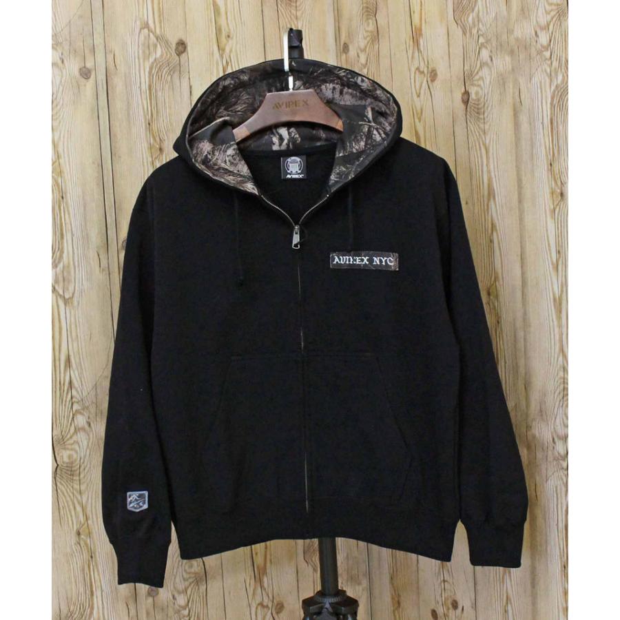 AVIREX（アヴィレックス） ZIP UP HOODIE 'REAL TREE CAMO' ジップ